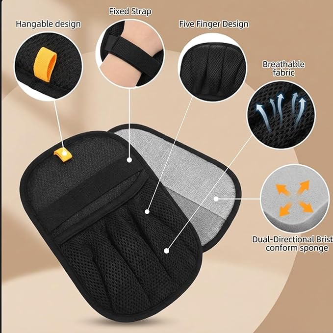 Electrostatic Pet Hair Removal Gloves for Cats & Dogs–Upgraded Reusable Magic Brush Tool for Quick Wiping on Couch,Carpet,Laundry,Car Seat & Pet Beds(2PC,Black)