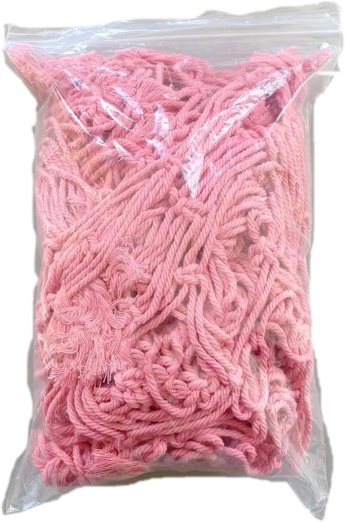 Large Stuffed Animal Storage Net or Hammock Wall Mounted Macrame Stuffed Animal Display For Nursery Hanging Organizers Pink
