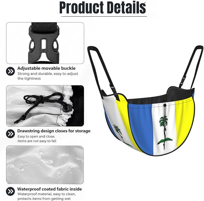 Flag of Penang Car Seat Organizer-Backseat Storage Bag for Travel | Waterproof Durable. Holds Snacks Gear Essentials. Fits Most Cars.