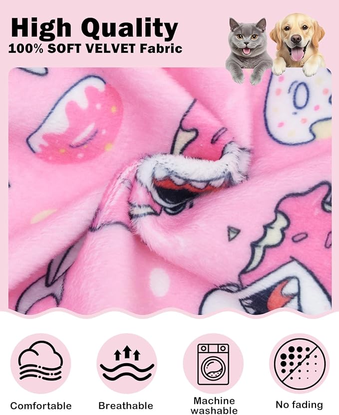 CuteBone Dinosaur Costume Dog Shirt, Stretchy Velvet T-Shirt Clothes for Small Dogs, Soft & Breathable Pet Tee Outfit Cat Apparel for Daily Wear, Cozy Pullover Design Puppy Fashion COSBX05S