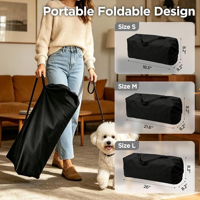 Portable Soft Large Dog Crate Collapsible Pet Travel Kennel L(36"x25"x25")