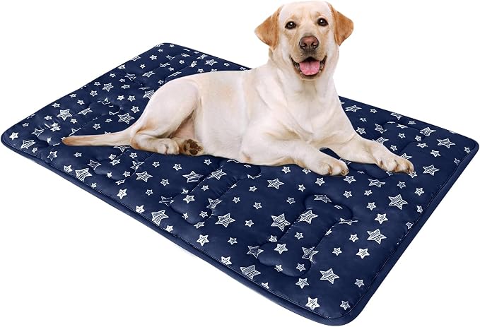 Dog Crate Pad Mat (36" X 23"), Soft Dog Bed Mat with Cute Prints | Personalized Crate Pad, Anti-Slip Bottom, Machine Washable Kennel Pad