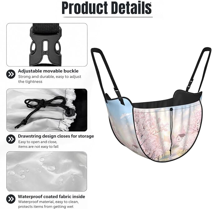 Garden pattern Car Seat Organizer-Backseat Storage Bag for Travel | Waterproof Durable. Holds Snacks Gear Essentials. Fits Most Cars.