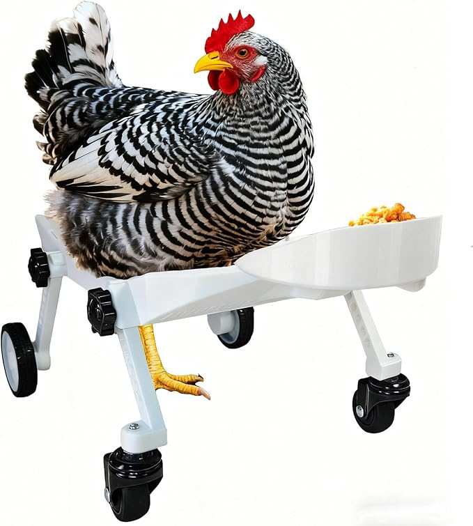 Adjustable Small Scale Pet Chicken Wheelchair,Small Pet Mobility Aid Cart | mall Pet Poultry Mobility Aid Cart, Adjustable Size for Comfortable Use, Supports Injured/Disabled Poultry to Move Freely
