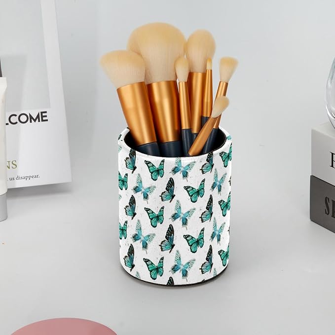 Butterfly Retro Pen Holder Cup for Desk, Pencil Cup Holder for Desk Office Pen Organizer