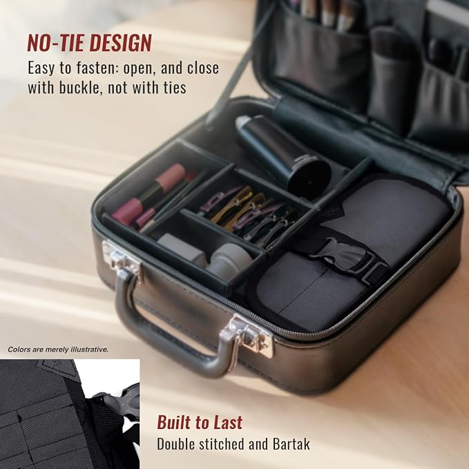 Under NY Sky Scissors Roll Up Case For Salon Hair Cutting Shears, Grey | Professional Oxford Canvas Pouch Case, Portable Storage Organizer for Salon Tools, Hair Stylists, Barbers & Hairdressers