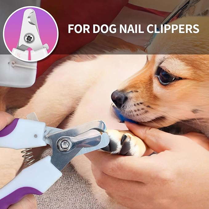 4.7" Small Dog & Cat Nail Clipper Stainless Steel Cat Claw Trimmers for Rabbits, Guinea Pigs, Birds, Puppies, Kittens and Small Animals Pet Nail Clipper for Professional and Home Use (Pink)