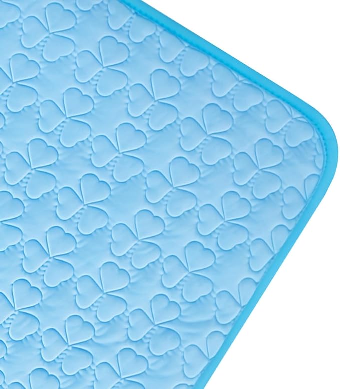 Cooling Mat Summer Washable Cat Cooling Mat for Pet Anti-Slip Sleeping Rug | Summer Breathable Washable Mat Cushion For Puppy Kennel Carrier Indoor Outdoor Sleeping And Travel Washable Cat Cooling Mat