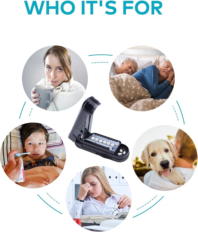 Pill Cutter Splitter for Small and Tiny Pills, Adjustable Pill Splitters for Small or Large Pills Accurately Cuts Multiple Pills at Once,Medicine Cutter Sharp Blade with Safety Guard
