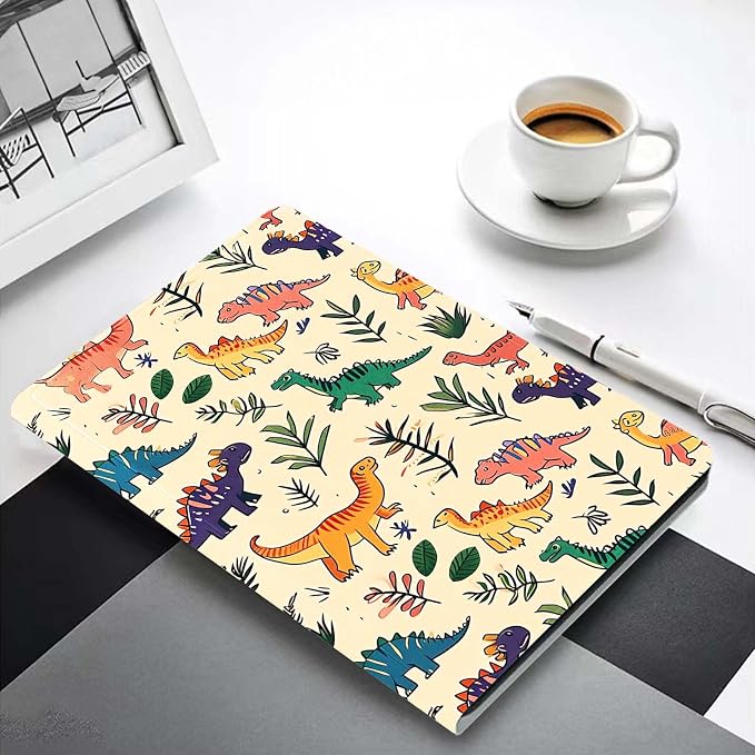 for Samsung Galaxy Tab A 10.1 Tablet Case 2016(SM-T580 T585 T587, Not for 2019 Model),Premium Leather Folio Stand Auto Wake/Sleep,Multiple Viewing Stand,Cartoon Funny Dinosaur