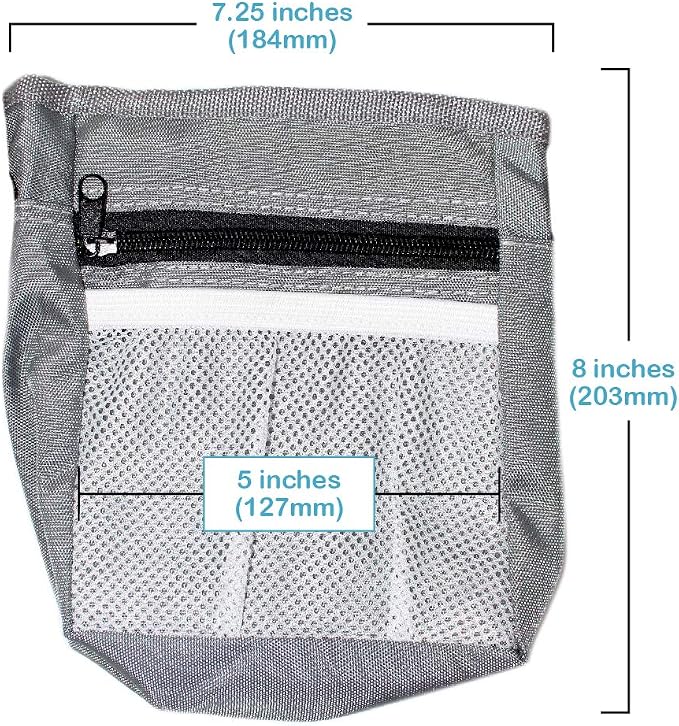 Pets First Dog Treat Training Pouch - Treat Bag for Kibble, Food, Toys, Accessories with Built-in Poop Bag Dispenser - Holder for Small, Medium & Large Dogs & Puppies with Multiple Ways to Wear
