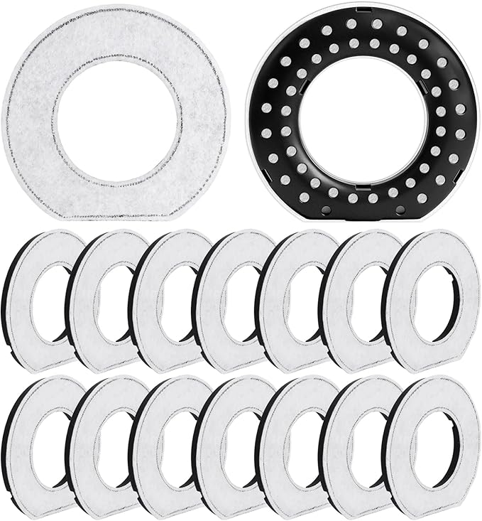 16 Pcs Replacement Filter Compatible with LumoLeaf Upsky Urpower for No Spill Dog Water Bowl Activated Charcoal Water Filter