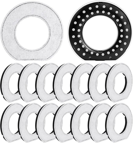 16 Pcs Replacement Filter Compatible with LumoLeaf Upsky Urpower for No Spill Dog Water Bowl Activated Charcoal Water Filter