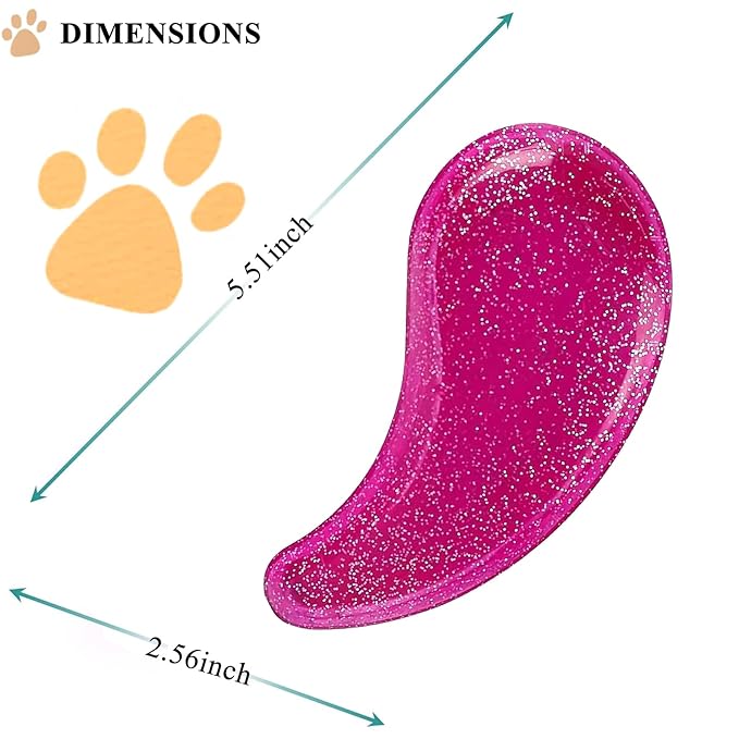 Small Dog Brush, Soft Pet Grooming Brush for Shih Tzus, Yorkies, Maltipoos, Maltese, Puppy Massaging Hair Brush, Cat Brush, for Small Animals Rabbits of All Hair Types (Starry Pink)