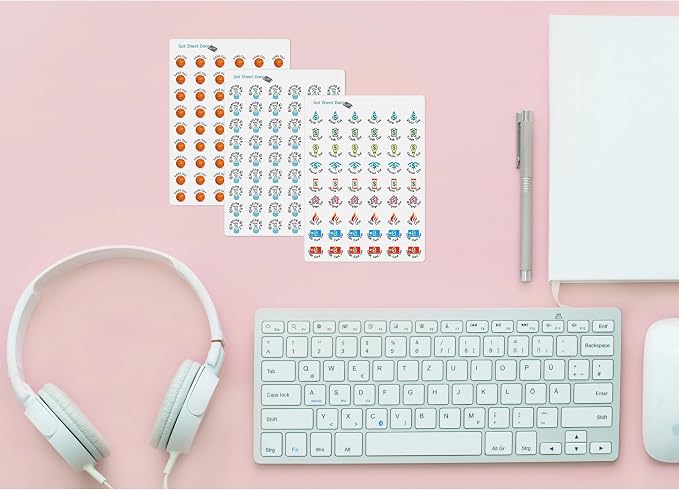 Pet Meds Planner Stickers - Medication Day Dog Cat, Productivity Stickers | Task Reminders, Housework Organization Calendar Chore Reminder Bullet Journaling, Routine Management 1/2" Functional Icon