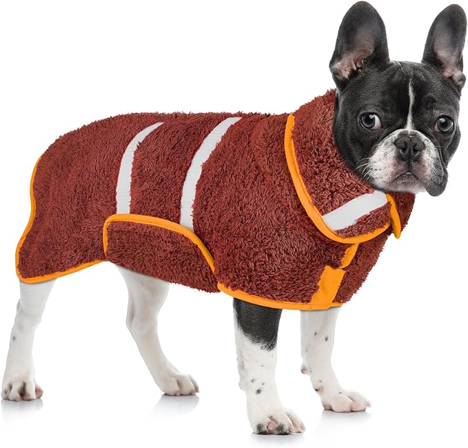 Dog Bathrobe Super Absorbent Dog Towels Large Quick Drying Robes for After Bath Soft Adjustable Warm Keeping Dogs Towel(S-XXL)