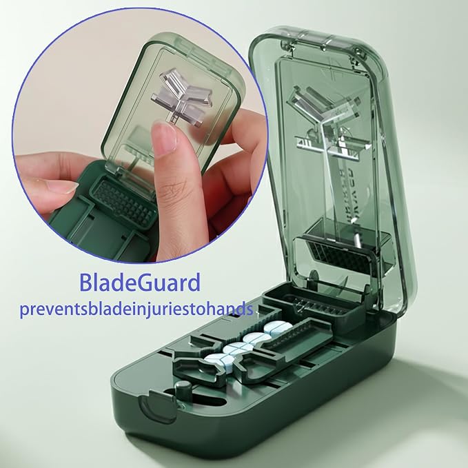 Pill Cutter, Pill Splitter for Small Pills, Cuts 1/2, 1/3, 1/4 Pills