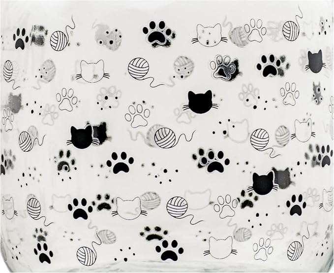 10 Strawberry Street Cat Ears Pet Treat Canister, Black