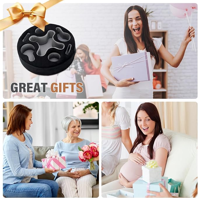 INNO STAGE Couch Cup Holder Pillow | Sofa Caddy Buddy Cupholder Organizer, for Bed Rv Tv Car Man Cave Boat Remote Snacks Drink, Gift for Couch Potato, Black