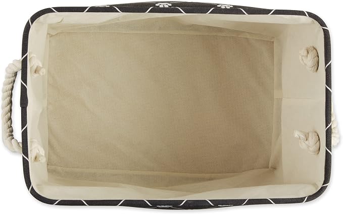 Bone Dry Pet Storage Paw & Bone Trellis, Medium Rectangle, 16x10x12, Black