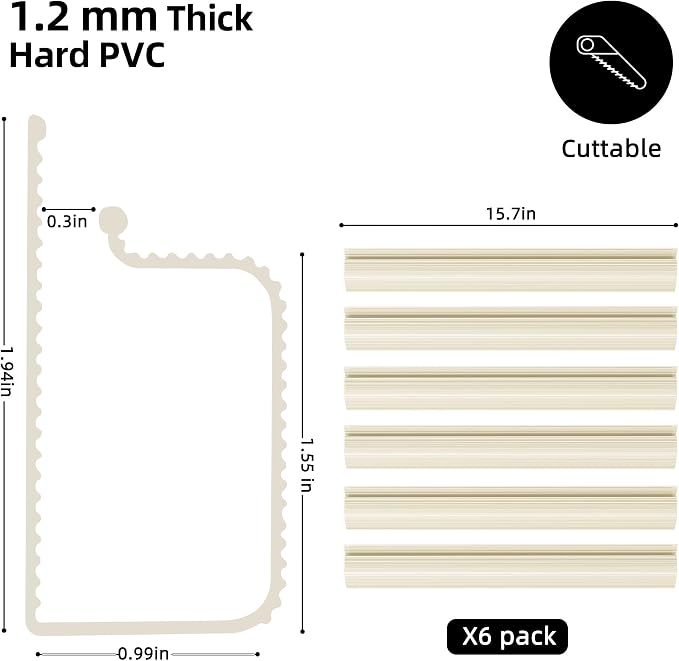 YECAYE Cable Management Under Desk, 94.2 in, Cable Raceway, Beige | Easy Install Adhesive Mount, Cord Hider, Cord Organizer, Child & Pet Proof,Wire Management,for Office Organization