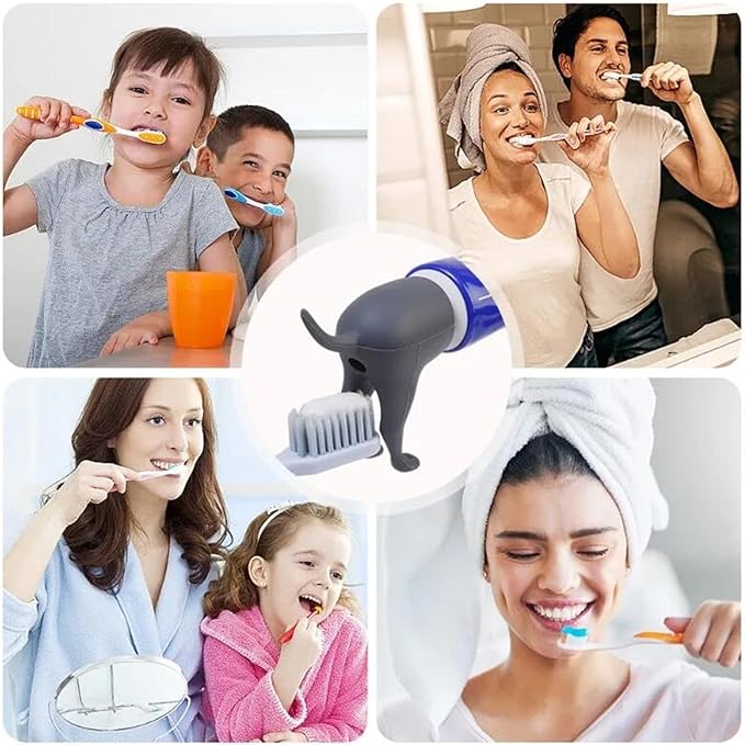 3 Pack Funny Pooping Dog B*tt Toothpaste Topper,Silicone Pooping Toothpaste Cap,Creative Dog Toothpaste Dispenser, Animal Funny Toothpaste Cover for Kids and Adults