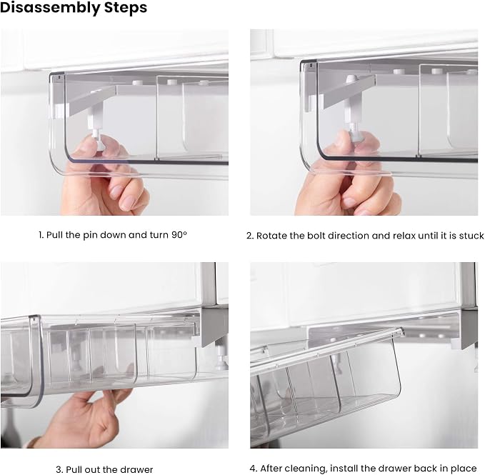 Compact-depth Under Shelf Basket Organizer, Under Shelf Storage Drawer Pull Out, Under Cabinet Basket Hanging Holder for Cupboard Cabinet Pantry Kitchen, Add-on Space Saver