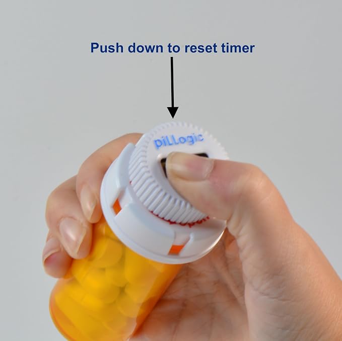 Pet Medicine Timer-Pill Bottle Organizer-Medication Tracker-Reminder- Shows How Long Since Last Dose-Attach to Original Prescription Bottle Cap