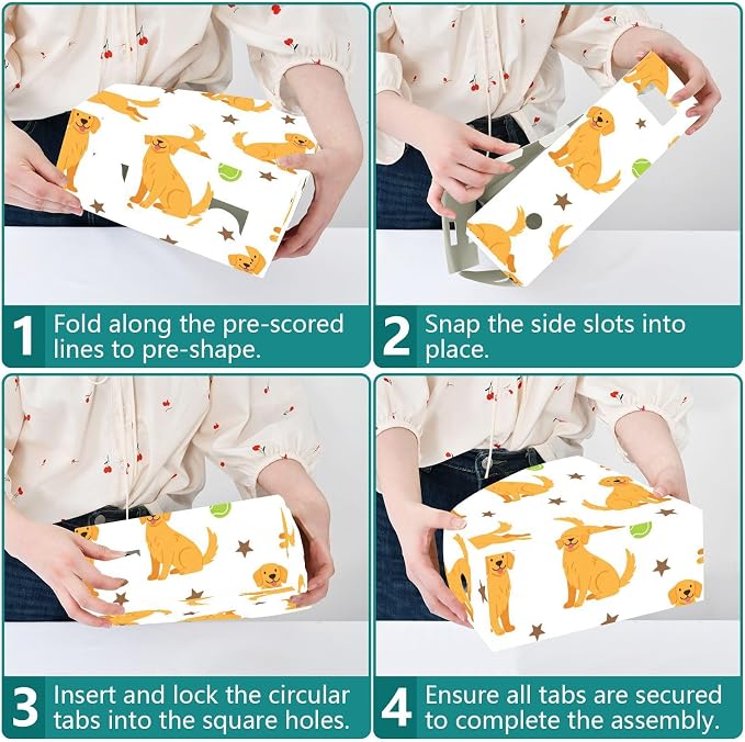 Emelivor Pets Dogs Balls White Print Magazine Holder Set of 3 Desk File Organizer Water-resistant Vertical Folder Holder with Labels for Office Organization File Box for Classroom Home Library