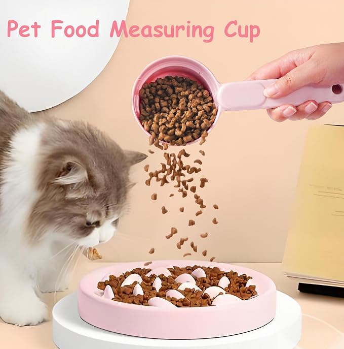 Joyinjojo Dog Food Scoop 1 Cup 1/2 Cup - Melamine Dog Food Measuring Cup, Pet Food Scoop for Dog Cat...Comfortable Long Handle for Easy to Scoop Food