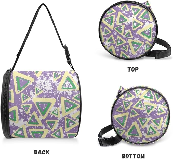 Tie Dye Triangles Wall Mounted Toilet Paper Holder Moisture Resistant Oxford Cloth Tissue Roll Paper Holder Hanging Bathroom Tissue Towel Roll Holder 6.3 * 6.3 * 6.3 Inch