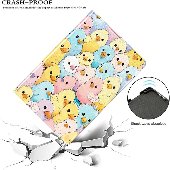 for Samsung Galaxy Tab S6 Lite 10.4" Tablet Case 2022/2020(SM-P610/P613/P615/P619),Premium Leather Folio Stand Auto Wake/Sleep,Multiple Viewing Stand,Cute Chicks