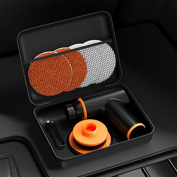 Car Vacuum Cleaner Storage Bag, Eva Storage Bag, Pet Hair Vacuum Organizer, Portable Auto Vacuum Storage Case for Your Car Vacuum Cleaner, Inflatable Pump, Earphone Cable and Sunglasses