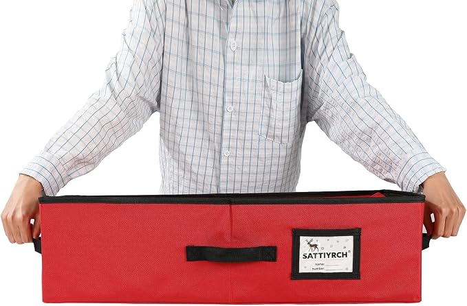 Sattiyrch Christmas Ornament Storage Box,Box Contributes Slots for 64 Holiday Ornaments 3-Inch Underbed Storage
