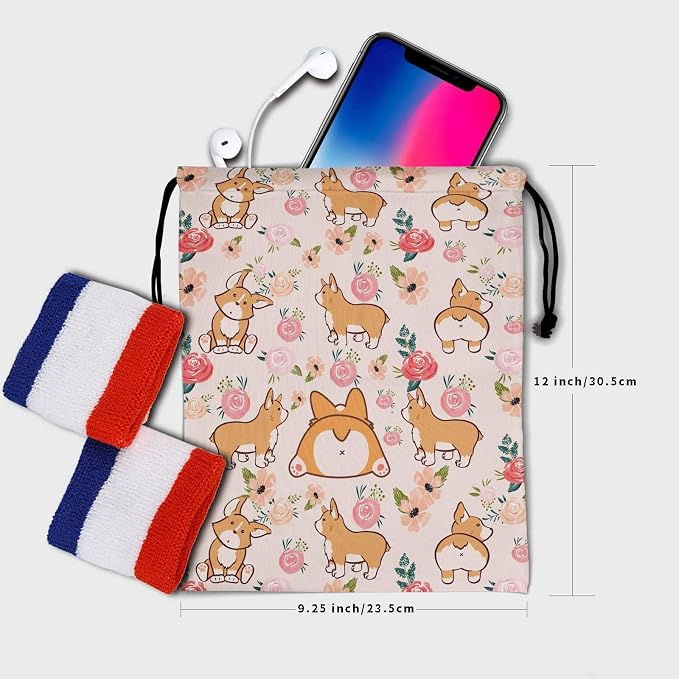Nerxy Pet Gymnastics Grip Bag Dog Cat Drawstring Grip Bags Puppy Shoe Bag Gym Storage Pouch