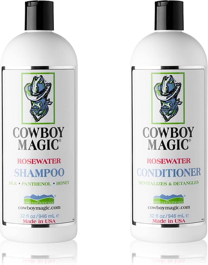 Cowboy Magic Rosewater Shampoo + Conditioner 32 Ounce Each