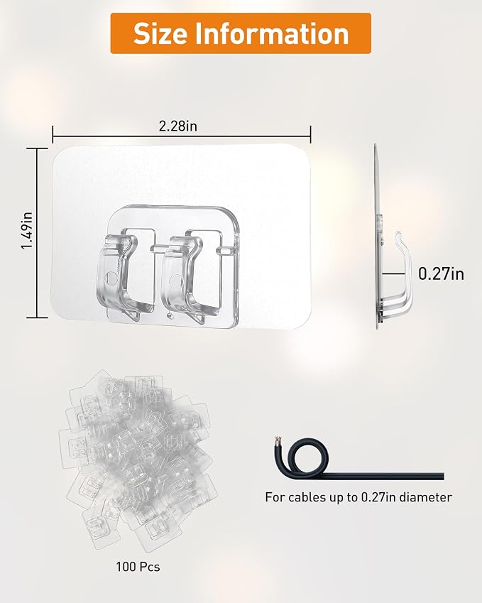 Cable Sleeve and Hooks for Outdoor String Lights Clips