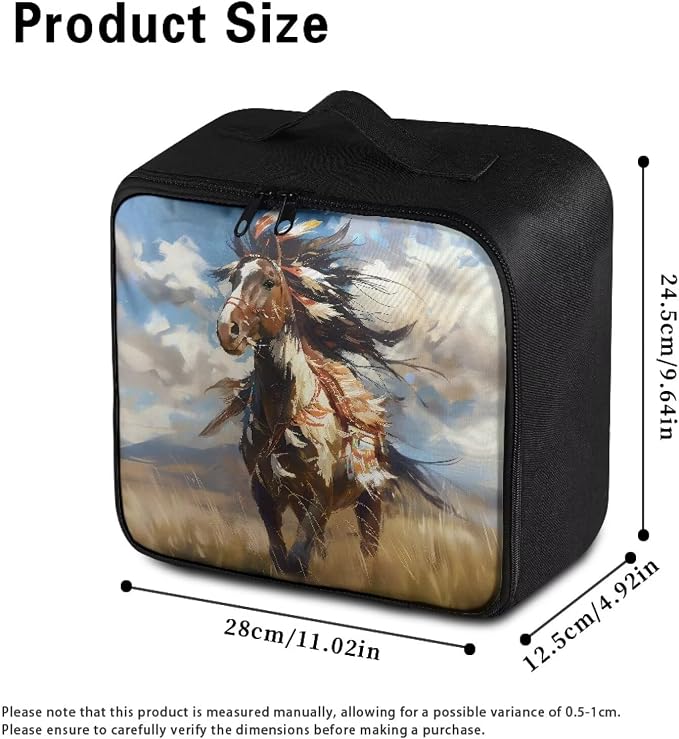 Rnyleeg Horse First Aid Travel Kit Empty First Responder Bag with Handle Reusable Medical Supply Organizer for Home Outdoor Hiking Camping