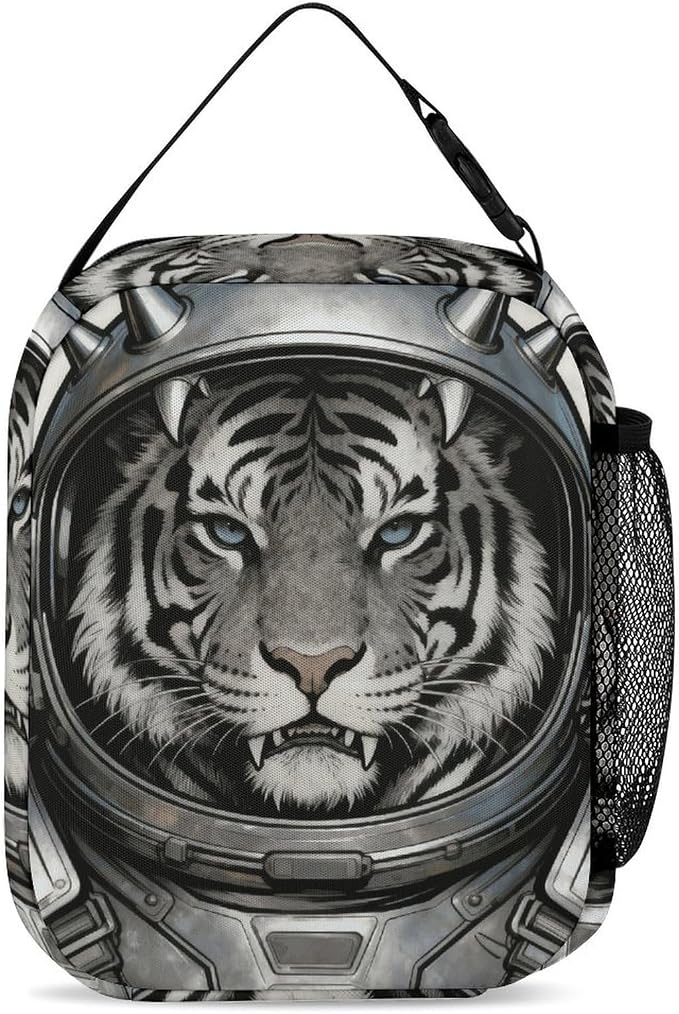 Colored Astro Pet Lunch Box Insulated Small Durable Handbag | Portable Organizer Lunch Bag Reusable Large Capacity Lunch Tote Bags with Mutiple Pockets for Work Office Travel Picnic