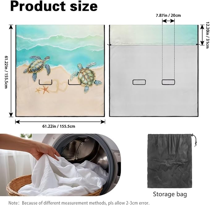 Renewold Car Back Seat Pet Cover for Dogs Cats Auto Seat Towel Cover Vehicles Rear Bench Towel Blanket for Yoga Picnic Gym Beach Sea Turtle Car Travel Accessories Easy Install
