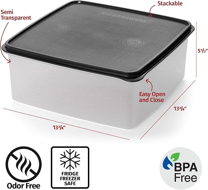 Plastic Storage Containers with Lids - 11L Storage Bins with Lids – Airtight Plastic Storage Bins for Food Storage, Pet Food, Rice– Stackable Clear Organizing Bins for Toy Storage, Garage, Pantry