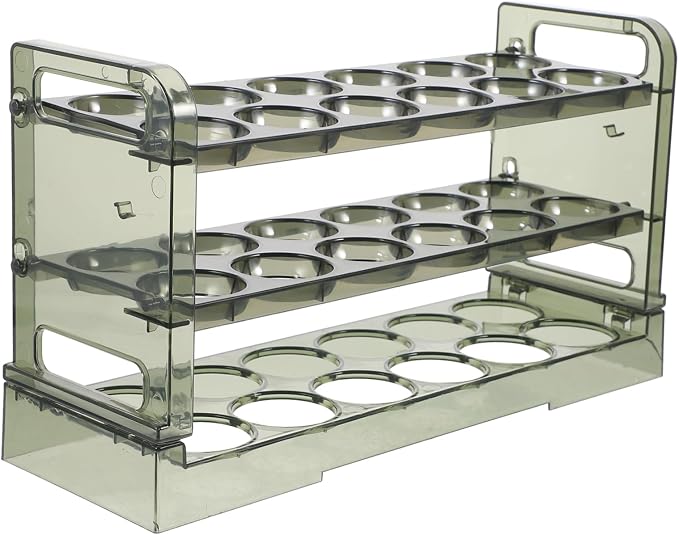 jojofuny Holder for Fridge Organizer Rack Pet Material Design Easy Assembly for Refrigerator Storage