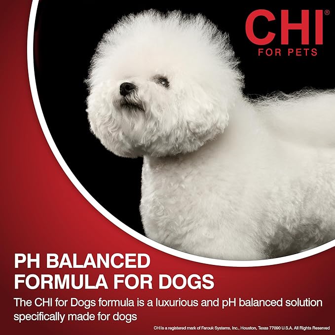 CHI for Dogs Oatmeal Shampoo, Gentle Dog Wash for Dry, Itchy Skin and Dander, Soothing Oatmeal Formula for Puppies 8 Weeks+ and Adult Dogs, All Coat Types, Made in the USA, 16 Fl Oz
