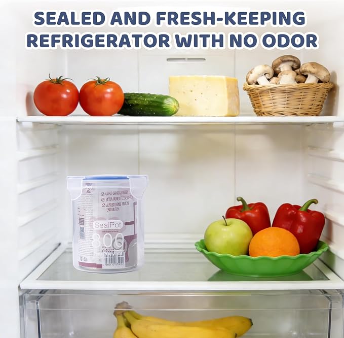 SLSON Dog Canned Food Storage Container for 13oz,13.2oz,12.5oz,12.8oz Dog Cans, Transparent Plastic Pet Food Sealer with Airtight Snap-Lock Can Cover Lids to Keep Pet Food Fresh No Fridge Odor