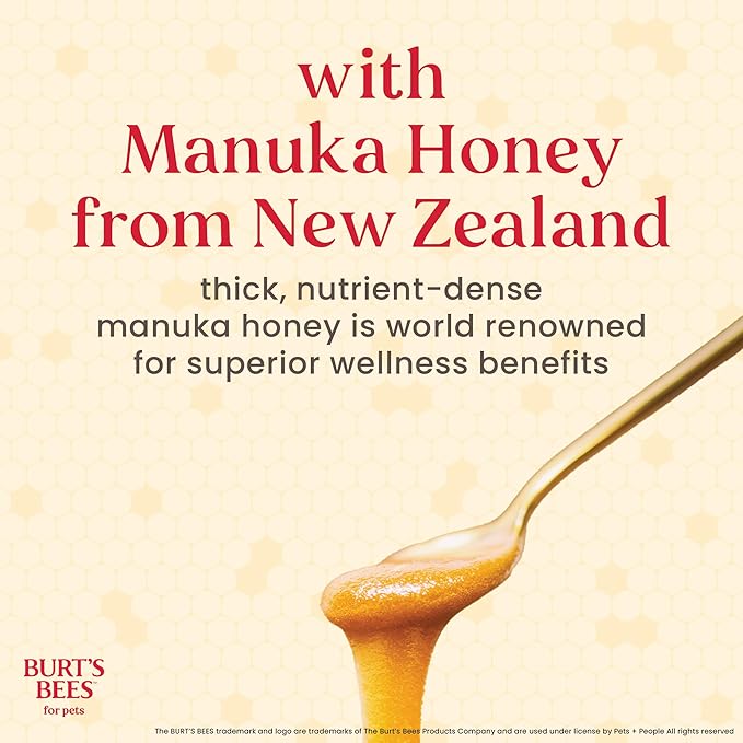 Burt's Bees for Pets Manuka Honey Oatmeal Conditioner for Dogs, Colloidal Oatmeal, 95%+ Natural Origin, No Sulfates, Parabens or Phthalates, Leaves Coat Soft & Shiny, Milk & Honey Scent, 10 Fl Oz