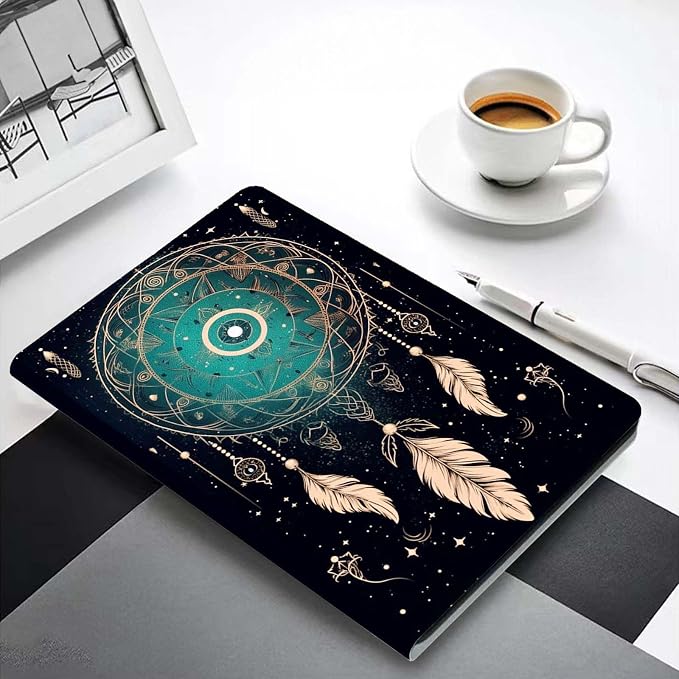 for Samsung Galaxy Tab A 8.0 2019(SM-T290/T295) Tablet Case,Premium Leather Folio Stand Auto Wake/Sleep,Multiple Viewing Stand,Dream Catcher Fantasy Pattern