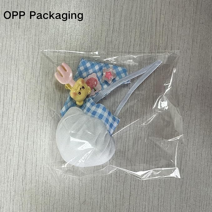 Small Pet Chef Costume Set, Hat & Bandana for Hamster Guinea Pig (Blue) | Cute Plaid Outfit Includes Chef Hat & Decorative Bandana, Soft Cotton‑Resin Material, Great for Photo Prop & Party Dress‑Up
