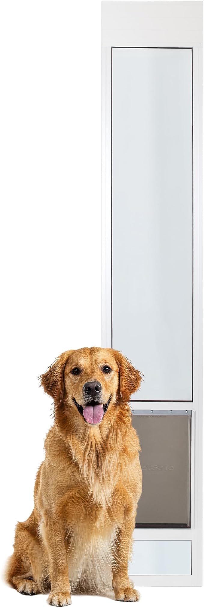 PetSafe Sliding Glass Pet Door, 1 Piece, Large-Tall Dogs to 130 lb, White
