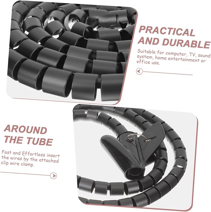 COHEALI Spiral Tube Flexible Wire Wrap Organizer Cords Tidy and Safe for Boys and Girls and Pets