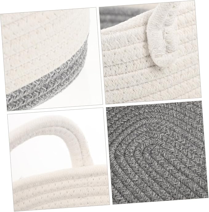 SOLUSTRE 3pcs Woven Dog Toy Storage Basket Rope Pet Organizer for Toys Food Clothes for Home and Dorm Use Compact Design for Easy Organization
